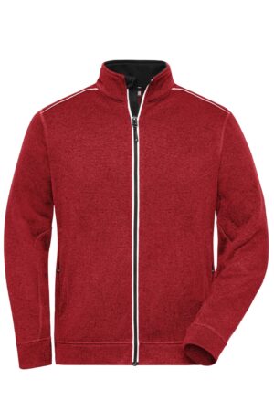 Jacke Herren Schwarz – Men's Knitted Workwear Fleece Jacket - SOLID -