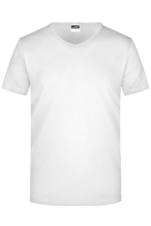 T-Shirt Herren Schwarz – Men's Slim Fit V-T