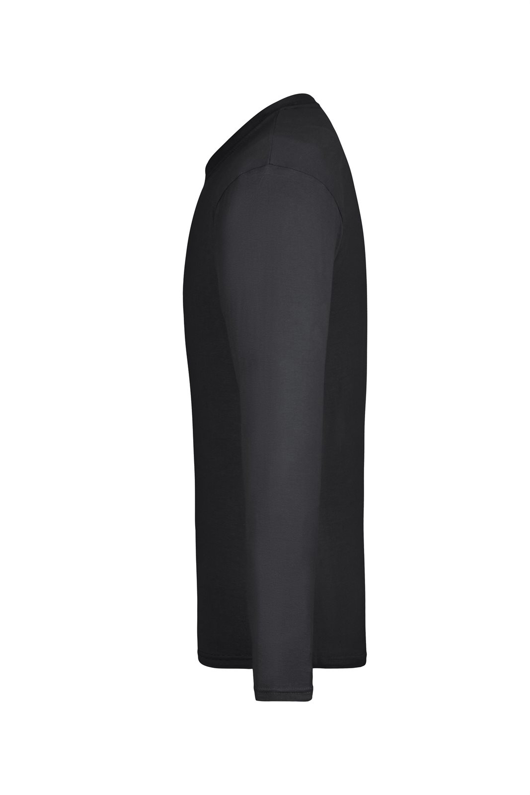 Pullover Herren Schwarz – Men's Long-Sleeved Medium, Detailansicht