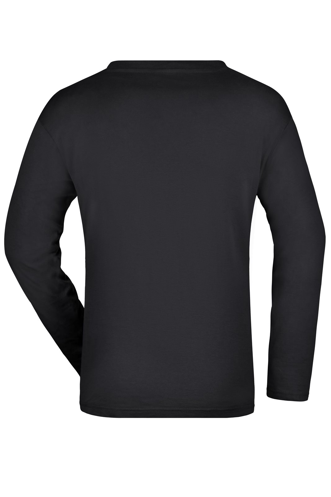 Pullover Herren Schwarz – Men's Long-Sleeved Medium, Detailansicht