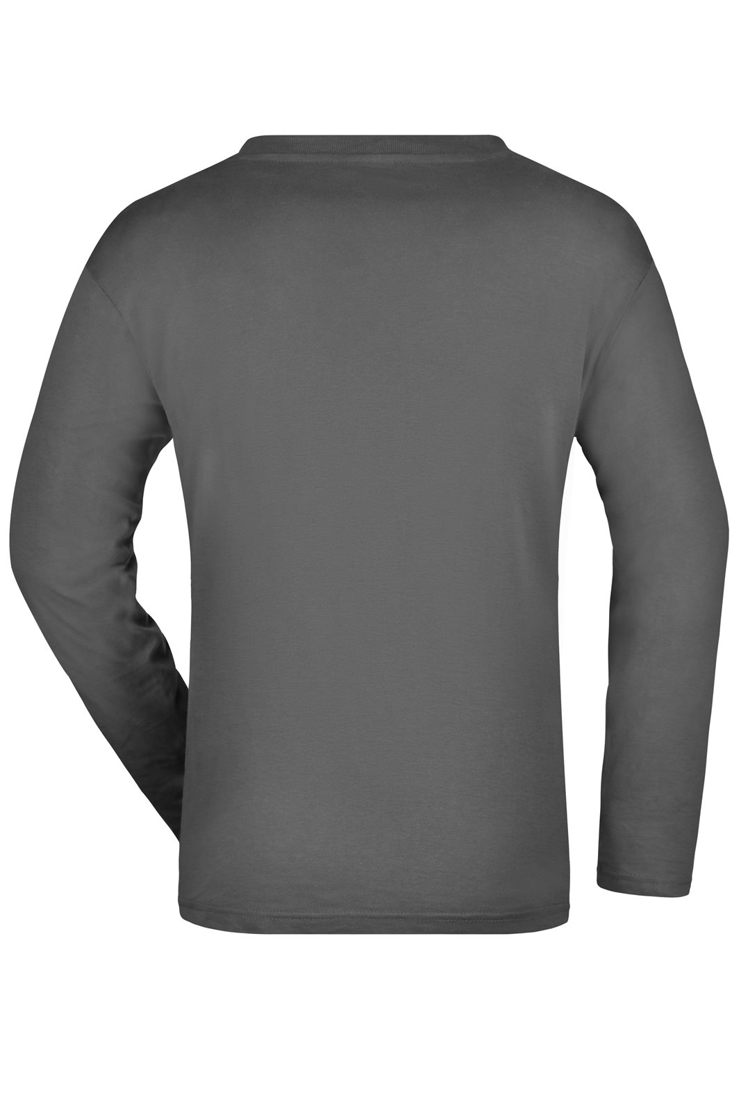 Pullover Herren Grau – Men's Long-Sleeved Medium, Detailansicht