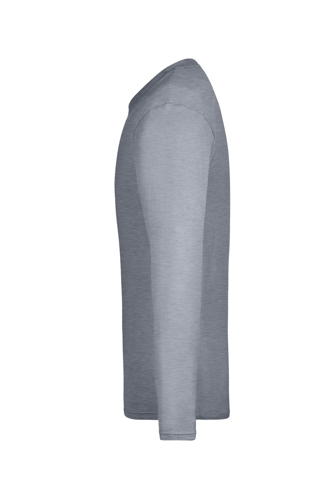Pullover Herren Grau – Men's Long-Sleeved Medium, Detailansicht