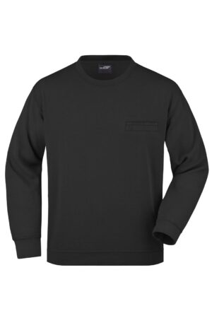 Pullover Herren Schwarz – Men's Round Sweat Pocket