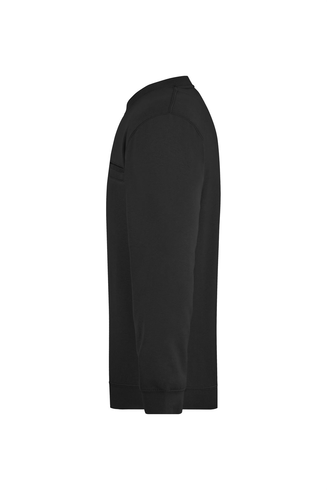 Pullover Herren Schwarz – Men's Round Sweat Pocket, Detailansicht