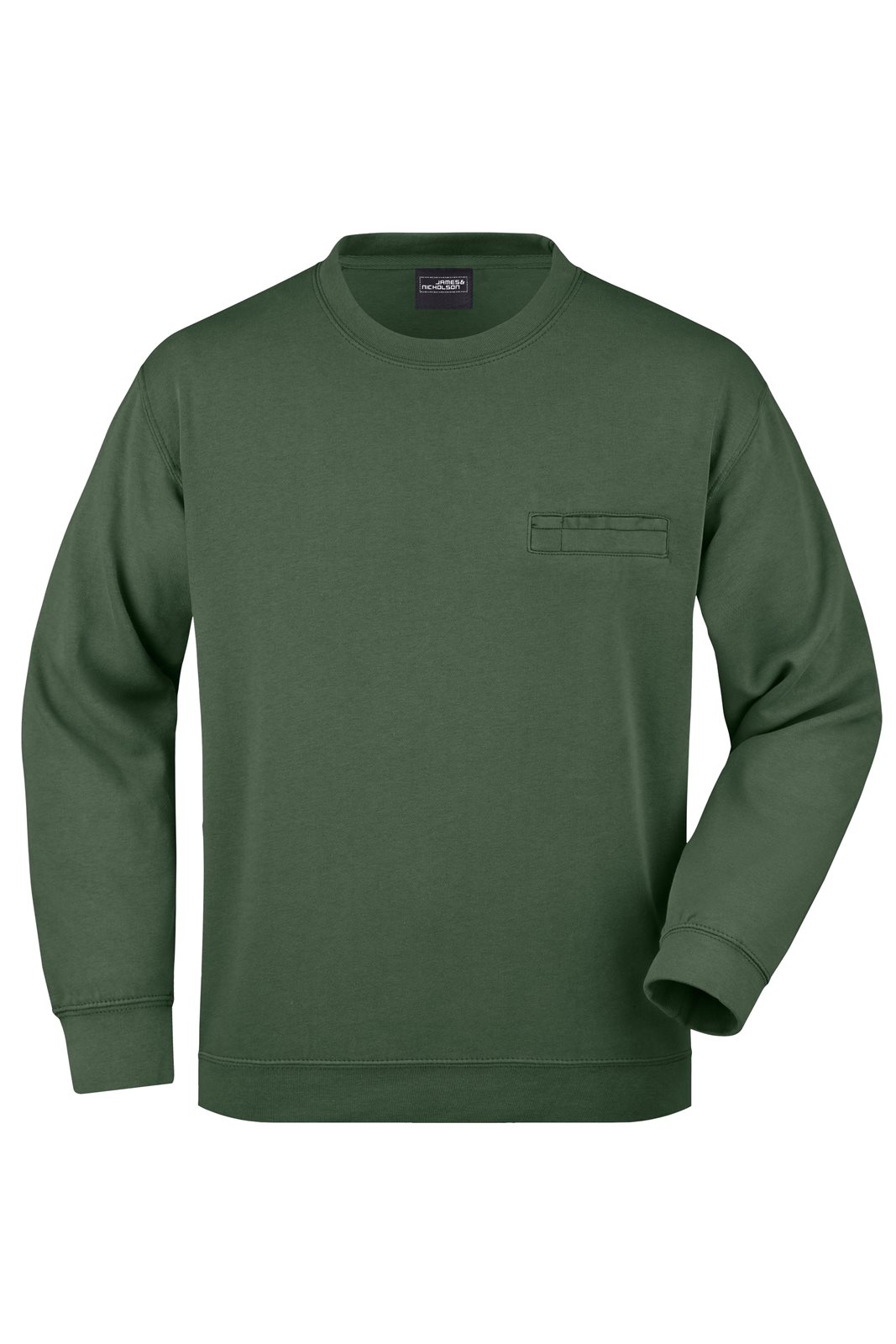 Pullover Herren Grün – Men's Round Sweat Pocket