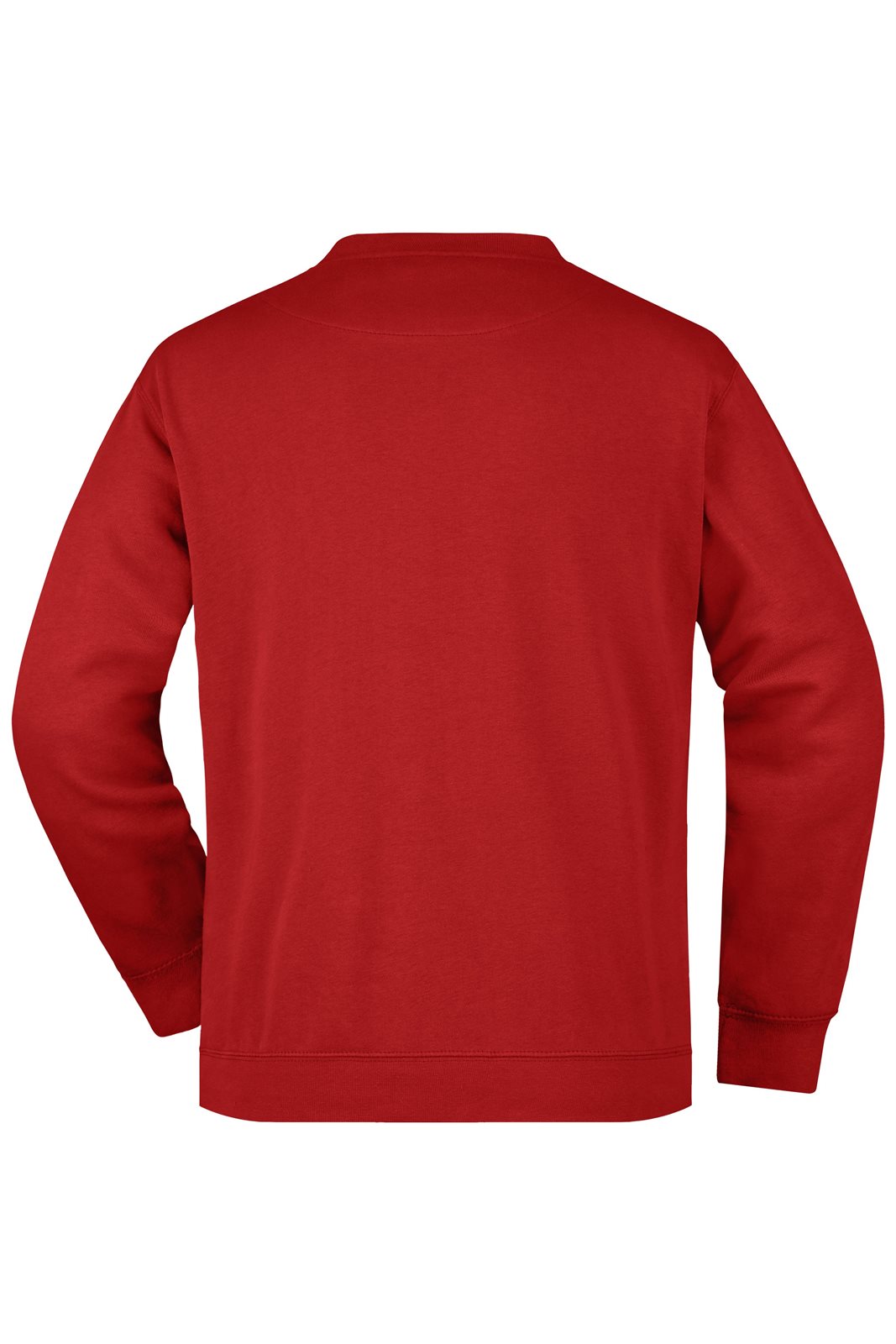 Pullover Herren Rot – Men's Round Sweat Pocket, Detailansicht