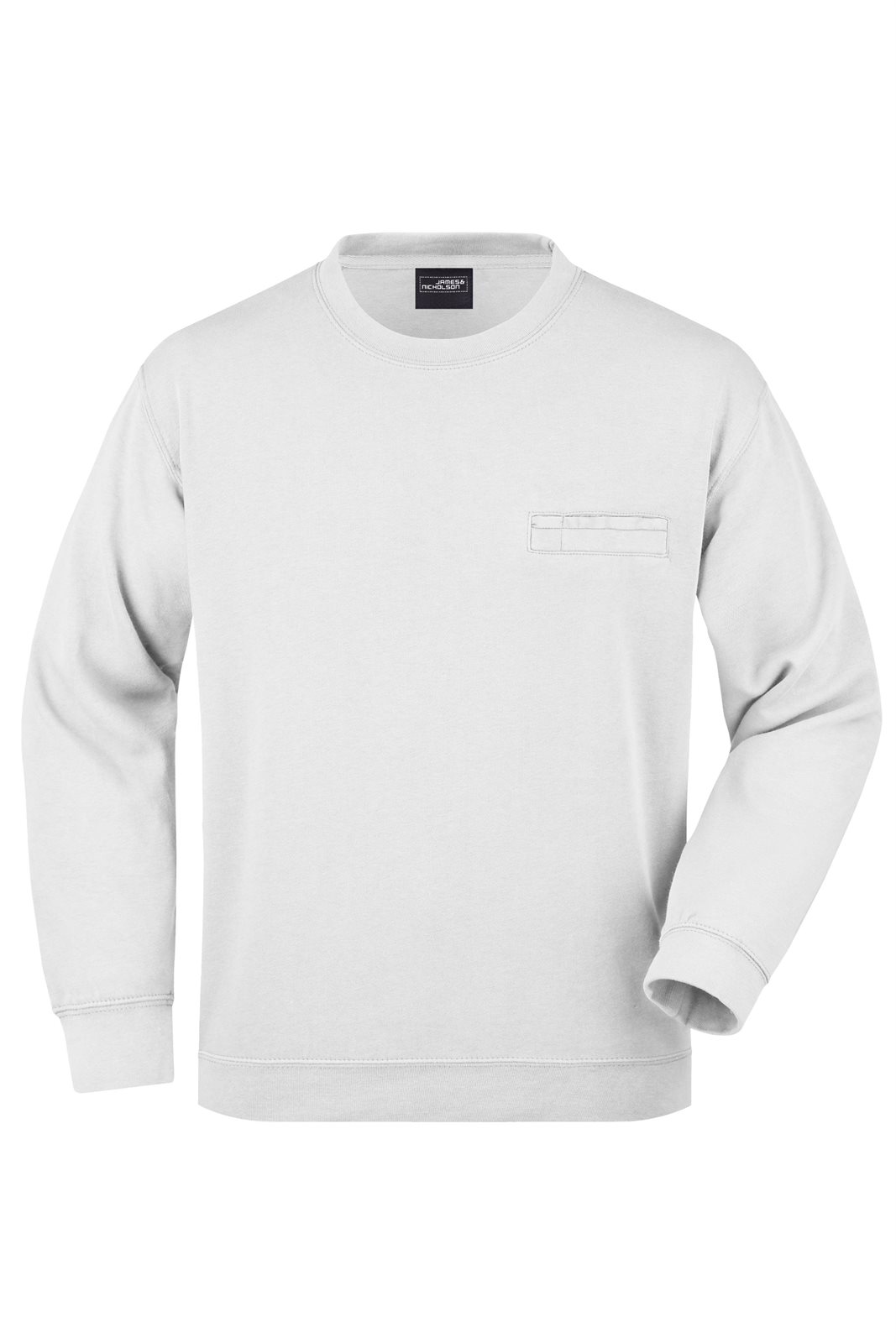 Pullover Herren Weiß – Men's Round Sweat Pocket
