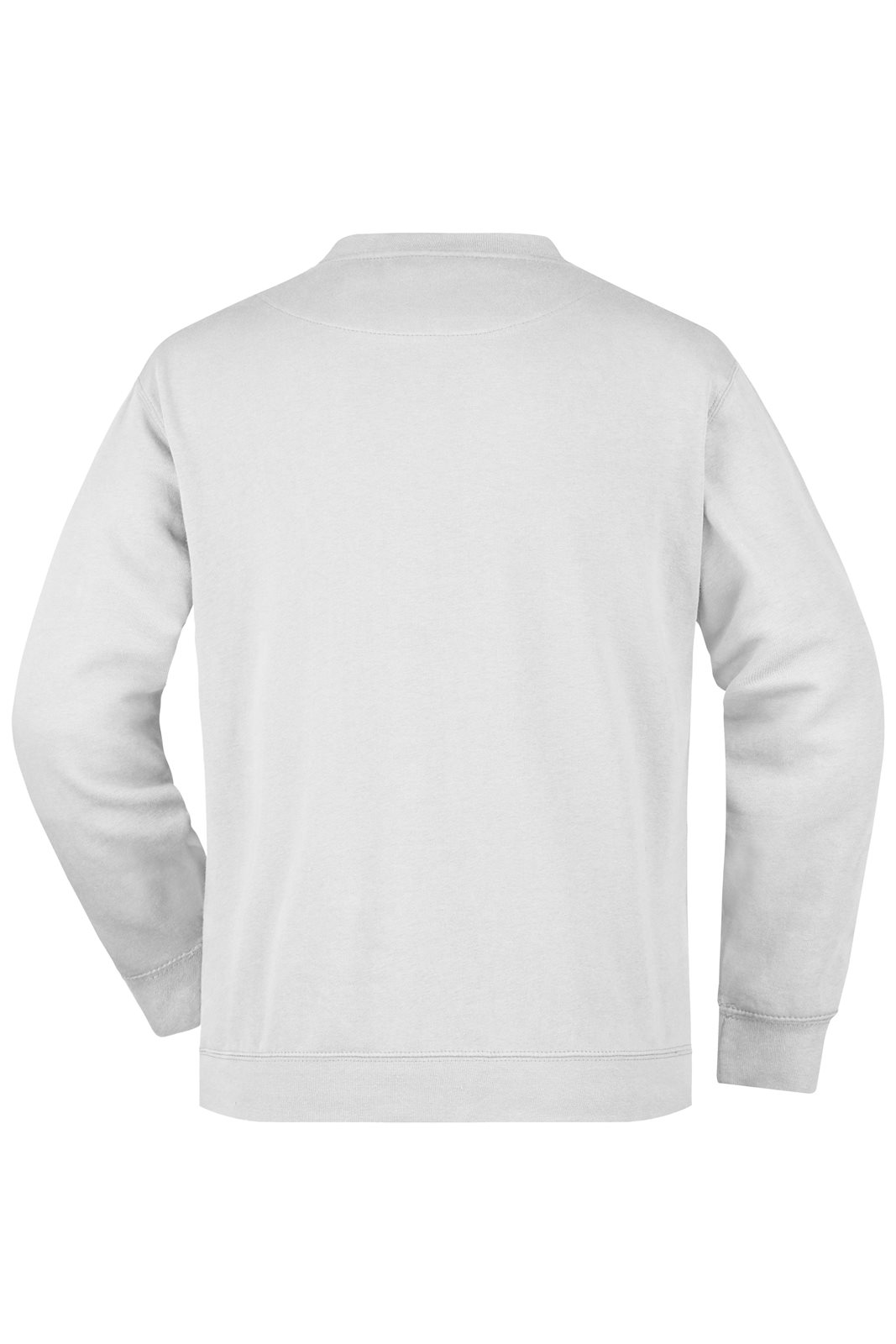 Pullover Herren Weiß – Men's Round Sweat Pocket, Detailansicht