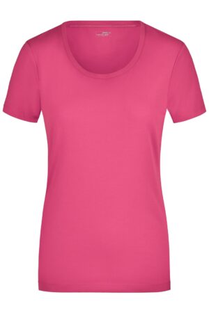 T-Shirt Damen Schwarz – Ladies' Stretch Round-T