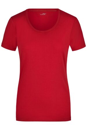 T-Shirt Damen Schwarz – Ladies' Stretch Round-T