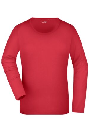 Pullover Damen Schwarz – Ladies' Stretch Shirt Long-Sleeved