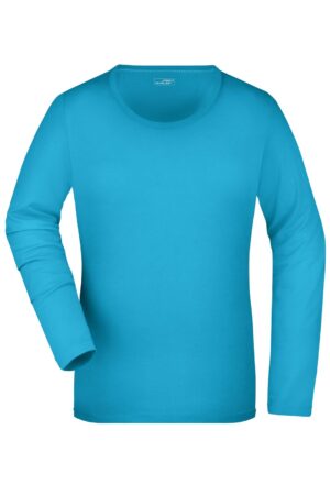 Pullover Damen Schwarz – Ladies' Stretch Shirt Long-Sleeved