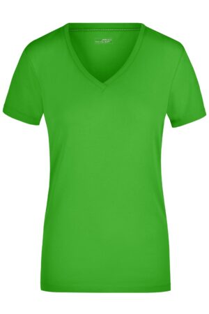 T-Shirt Damen Schwarz – Ladies' Stretch V-T