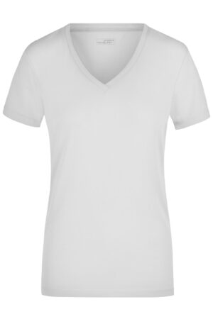 T-Shirt Damen Schwarz – Ladies' Stretch V-T