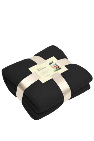 Decke Unisex Schwarz – Fleece Blanket