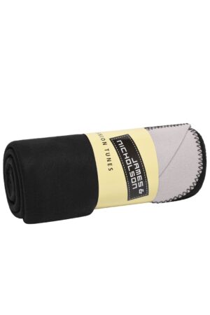 Decke Unisex Schwarz/Grau – Bonded Fleece Blanket