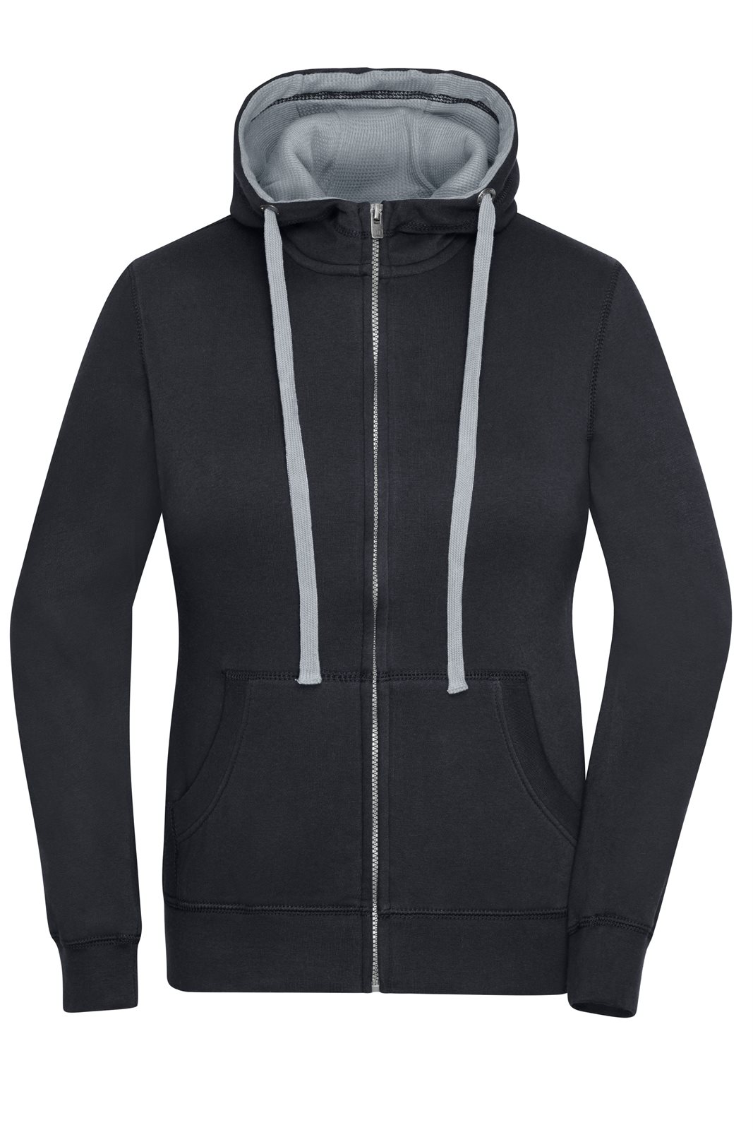 Jacke Damen Schwarz/Grau – Ladies' Lifestyle Zip-Hoody