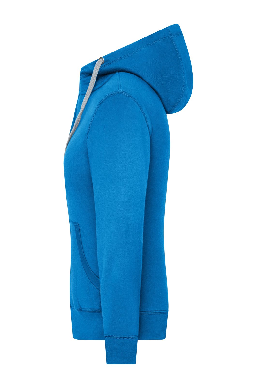 Jacke Damen Blau/Grau – Ladies' Lifestyle Zip-Hoody, Detailansicht