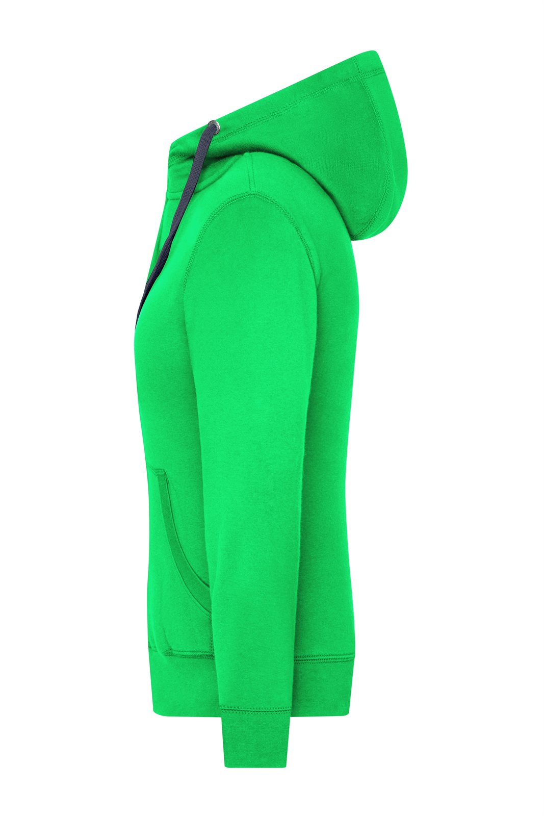 Jacke Damen Blau/Grün – Ladies' Lifestyle Zip-Hoody, Detailansicht