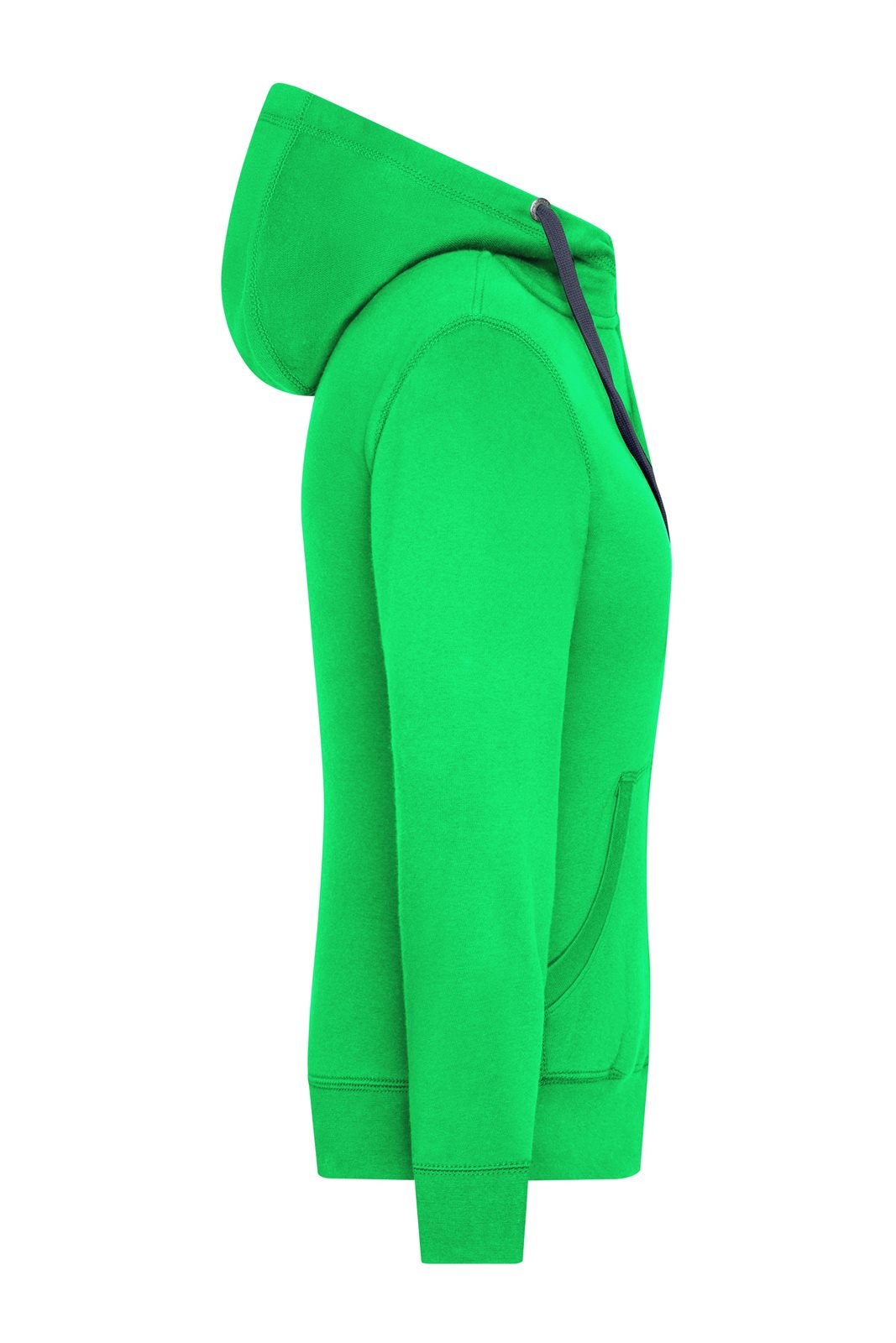 Jacke Damen Blau/Grün – Ladies' Lifestyle Zip-Hoody, Detailansicht