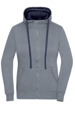 Jacke Damen Schwarz/Grau – Ladies' Lifestyle Zip-Hoody