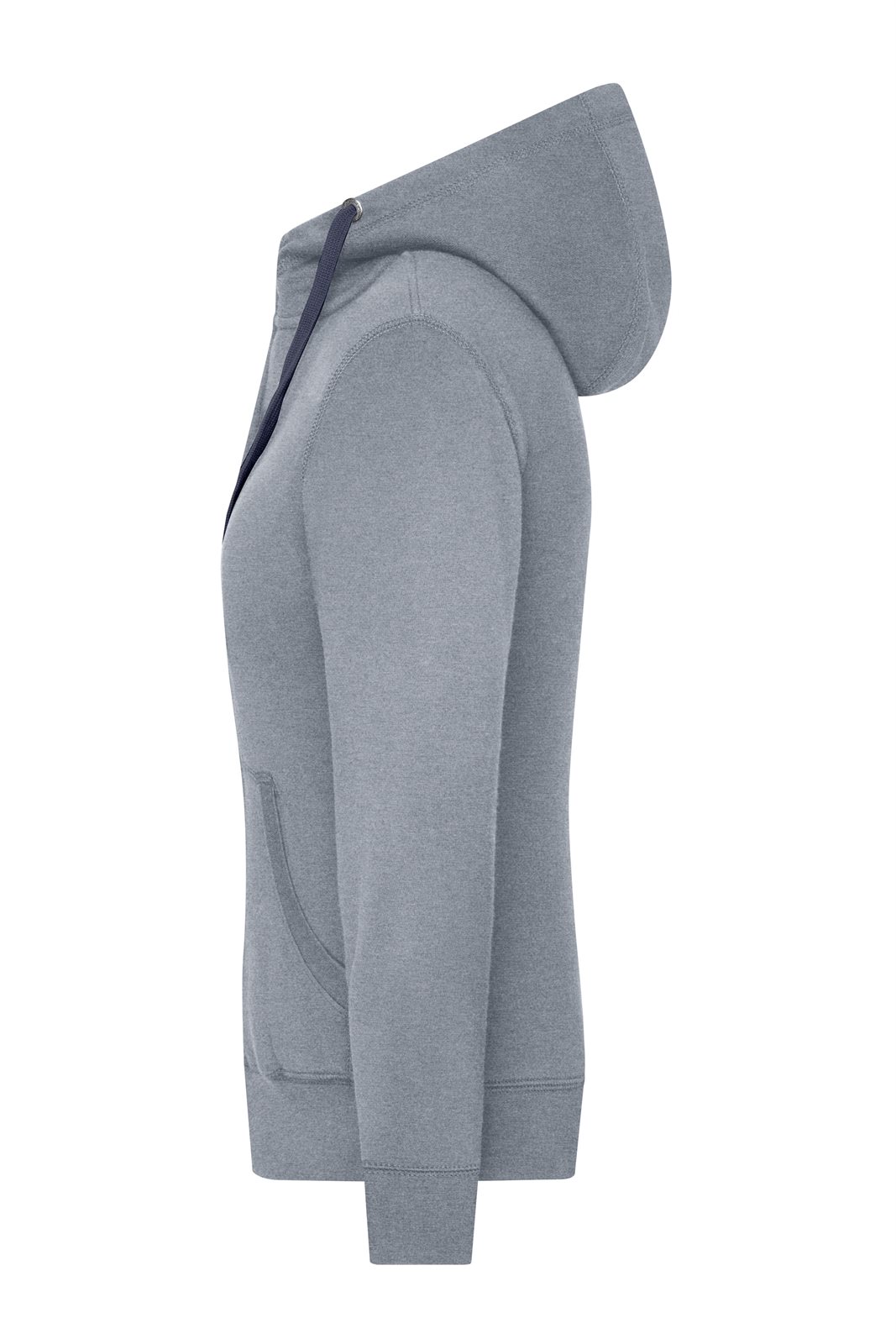 Jacke Damen Blau/Grau – Ladies' Lifestyle Zip-Hoody, Detailansicht