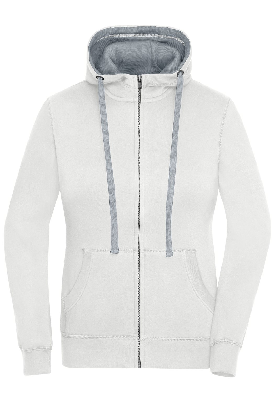 Jacke Damen Weiß/Grau – Ladies' Lifestyle Zip-Hoody