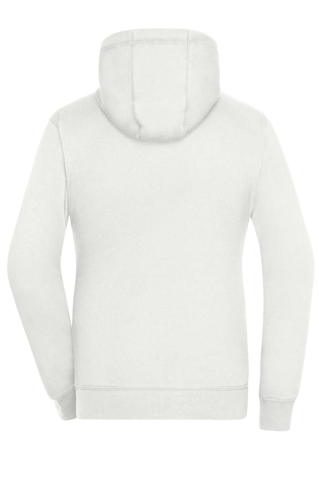 Jacke Damen Weiß/Grau – Ladies' Lifestyle Zip-Hoody, Detailansicht