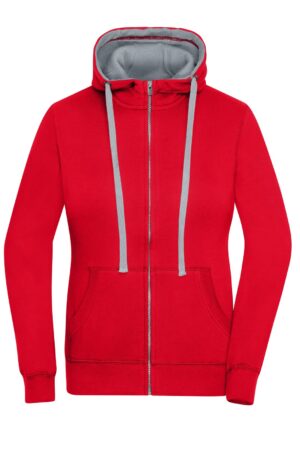 Jacke Damen Schwarz/Grau – Ladies' Lifestyle Zip-Hoody