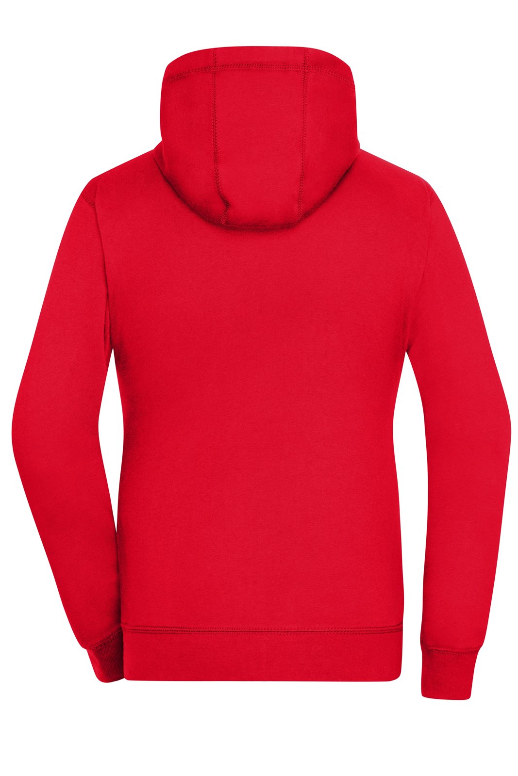 Jacke Damen Rot/Grau – Ladies' Lifestyle Zip-Hoody, Detailansicht