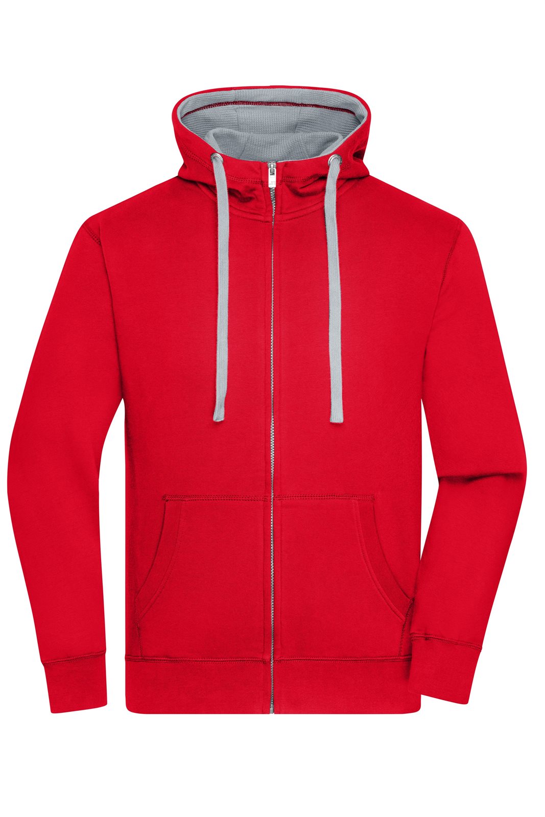 Jacke Herren Rot/Grau – Men's Lifestyle Zip-Hoody