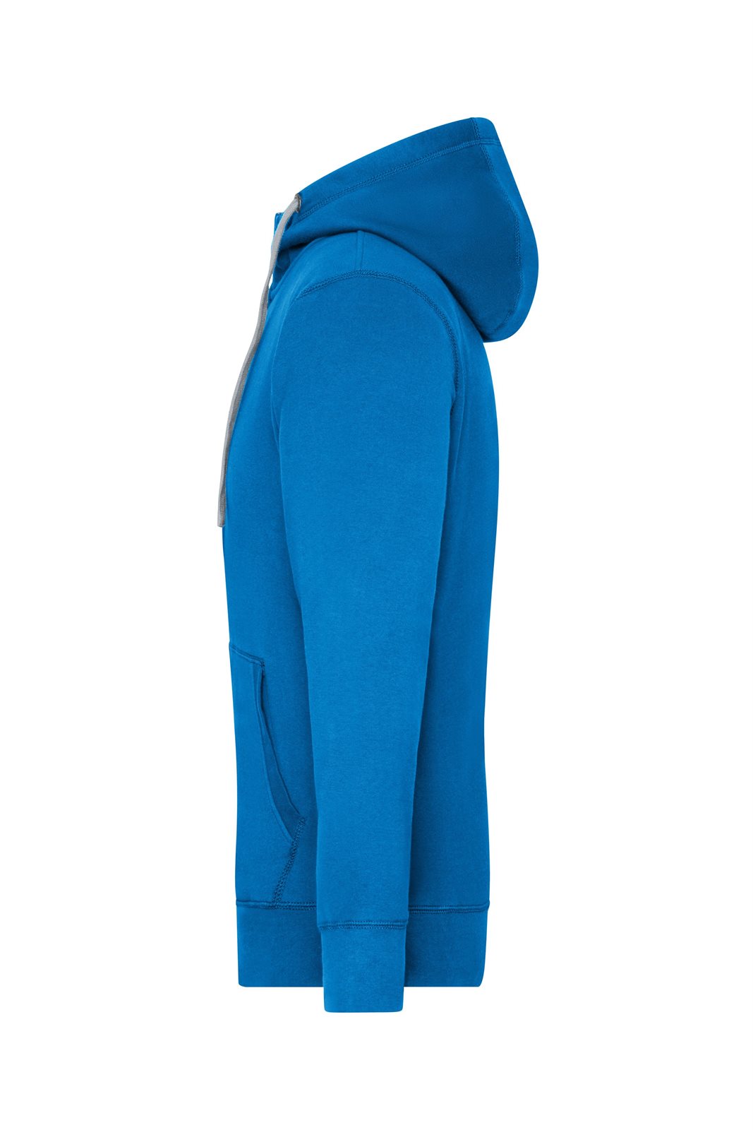 Jacke Herren Blau/Grau – Men's Lifestyle Zip-Hoody, Detailansicht