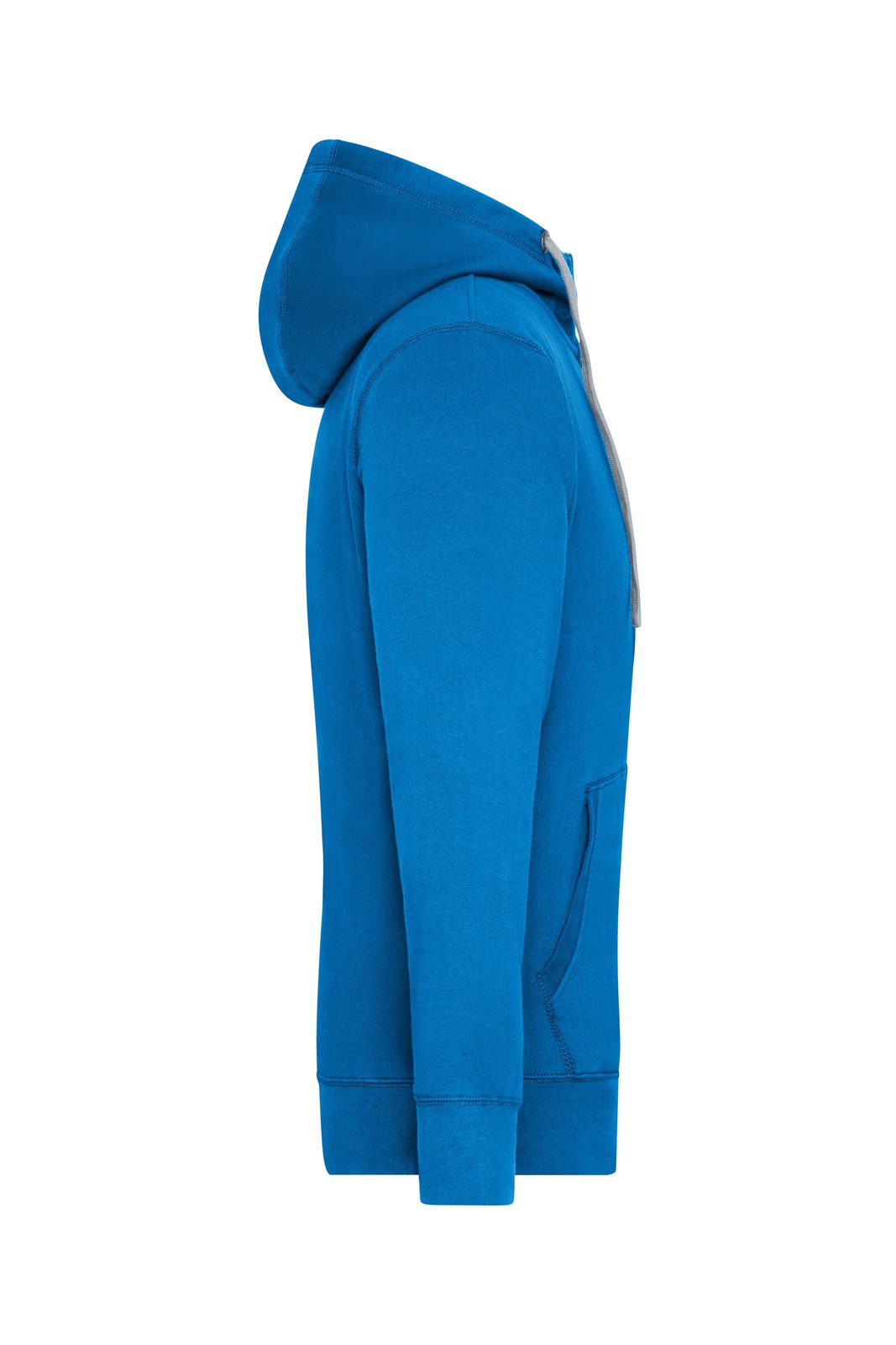 Jacke Herren Blau/Grau – Men's Lifestyle Zip-Hoody, Detailansicht