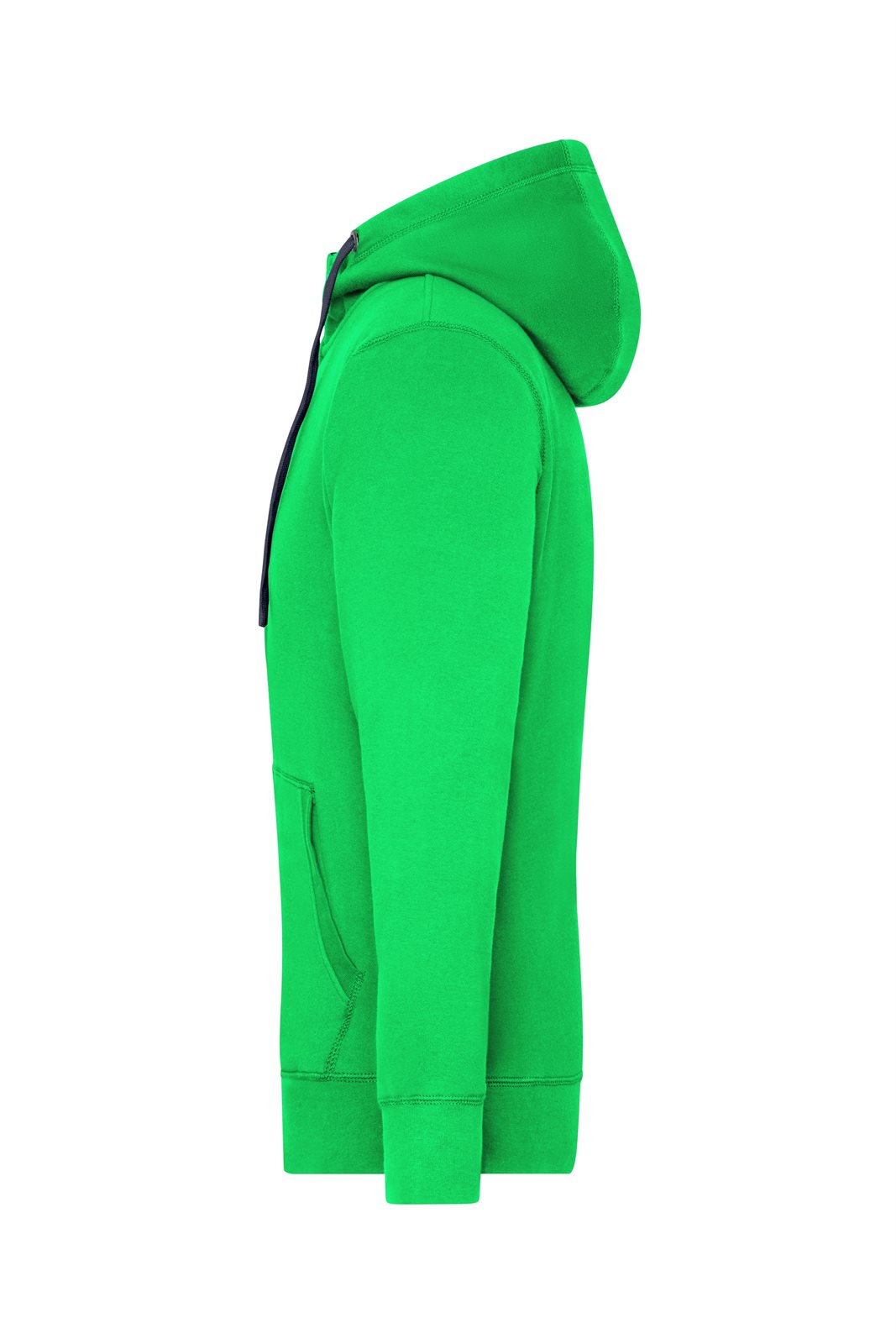 Jacke Herren Blau/Grün – Men's Lifestyle Zip-Hoody, Detailansicht
