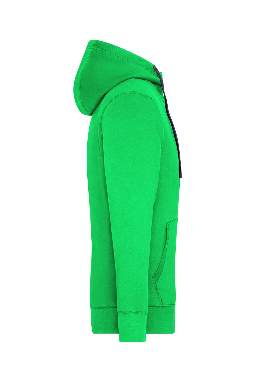 Jacke Herren Blau/Grün – Men's Lifestyle Zip-Hoody, Detailansicht