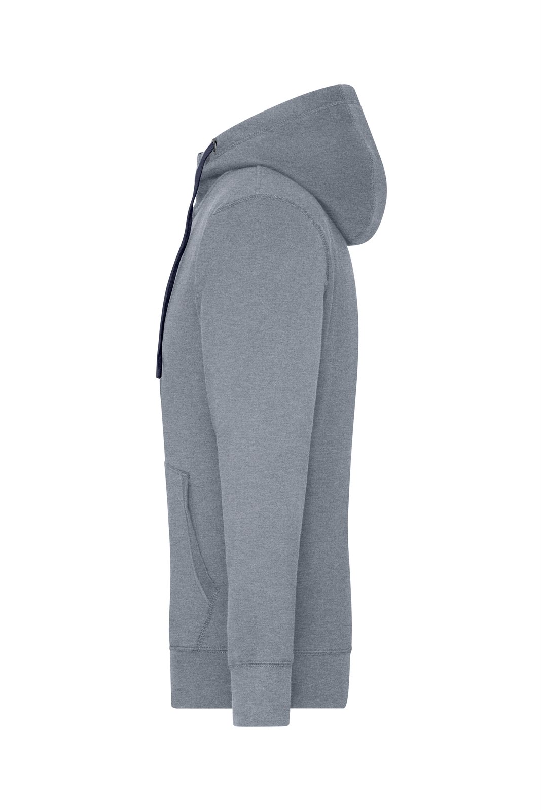 Jacke Herren Blau/Grau – Men's Lifestyle Zip-Hoody, Detailansicht