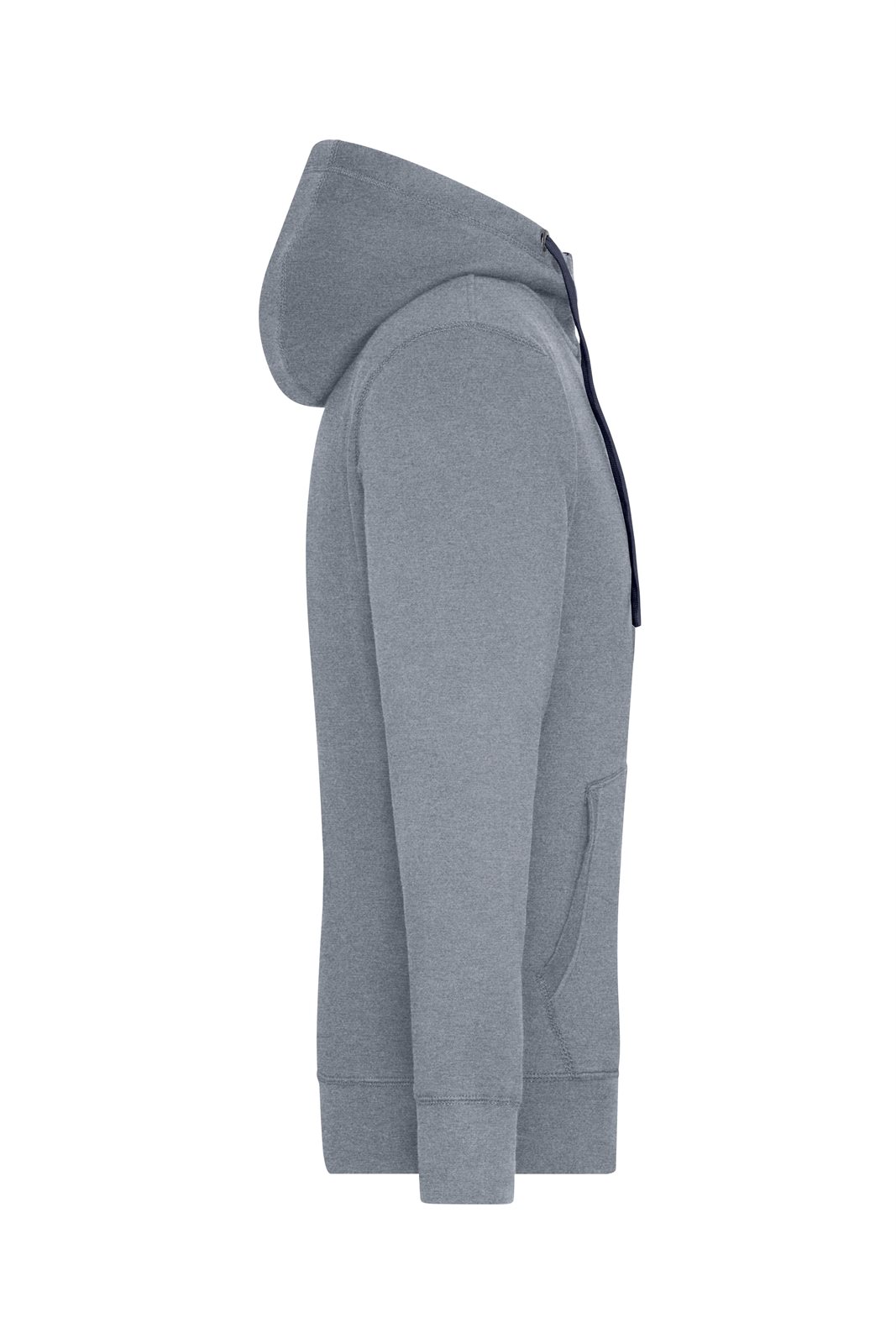 Jacke Herren Blau/Grau – Men's Lifestyle Zip-Hoody, Detailansicht