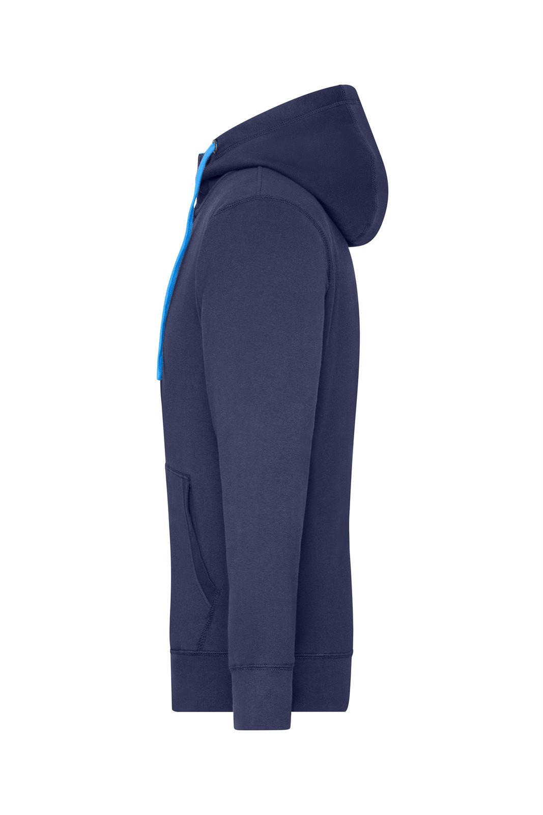 Jacke Herren Blau – Men's Lifestyle Zip-Hoody, Detailansicht