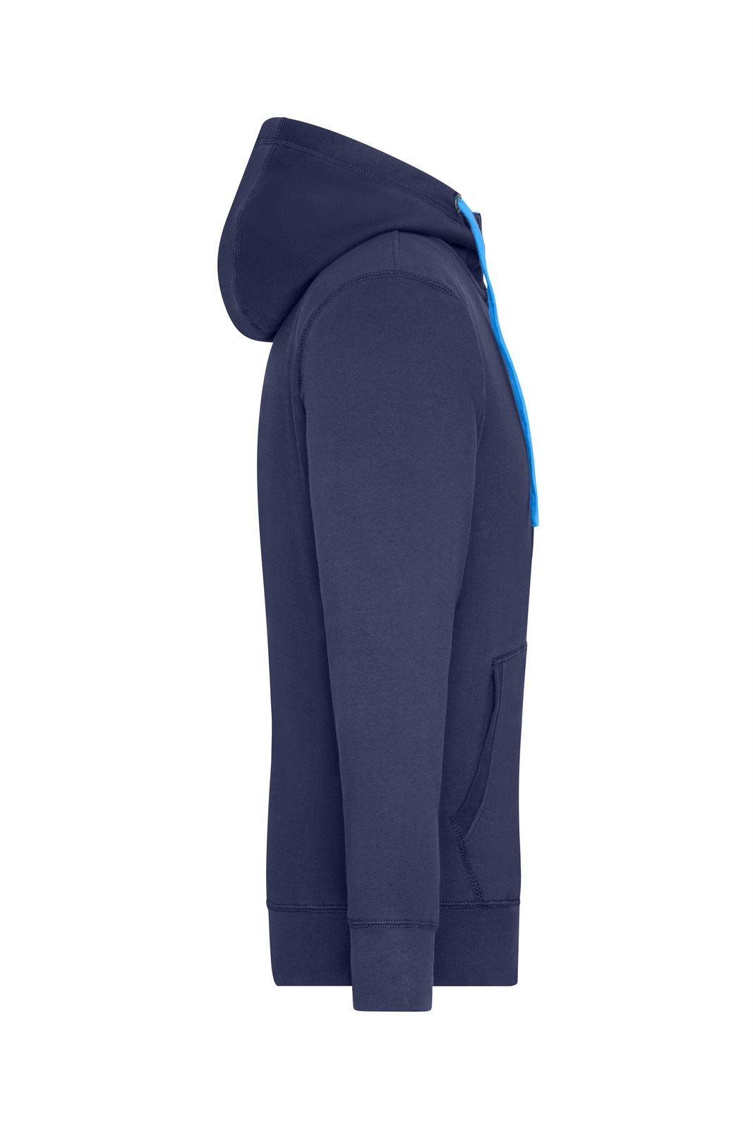 Jacke Herren Blau – Men's Lifestyle Zip-Hoody, Detailansicht