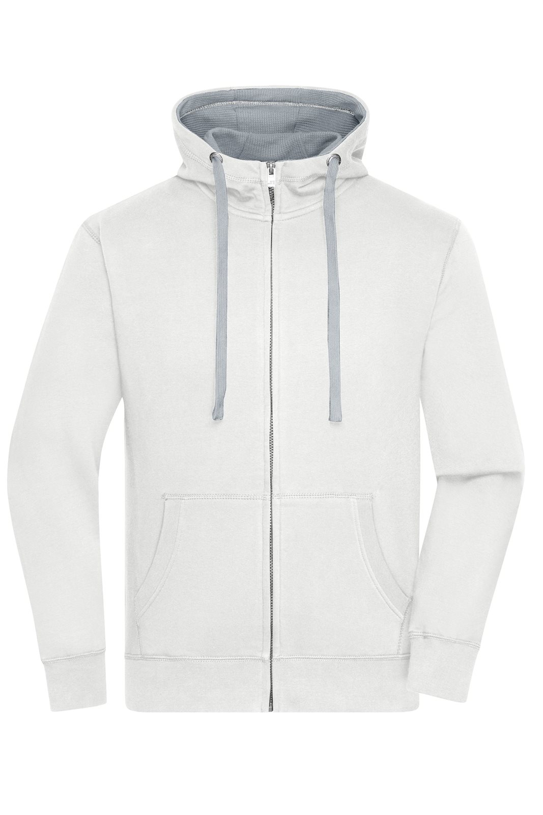 Jacke Herren Weiß/Grau – Men's Lifestyle Zip-Hoody