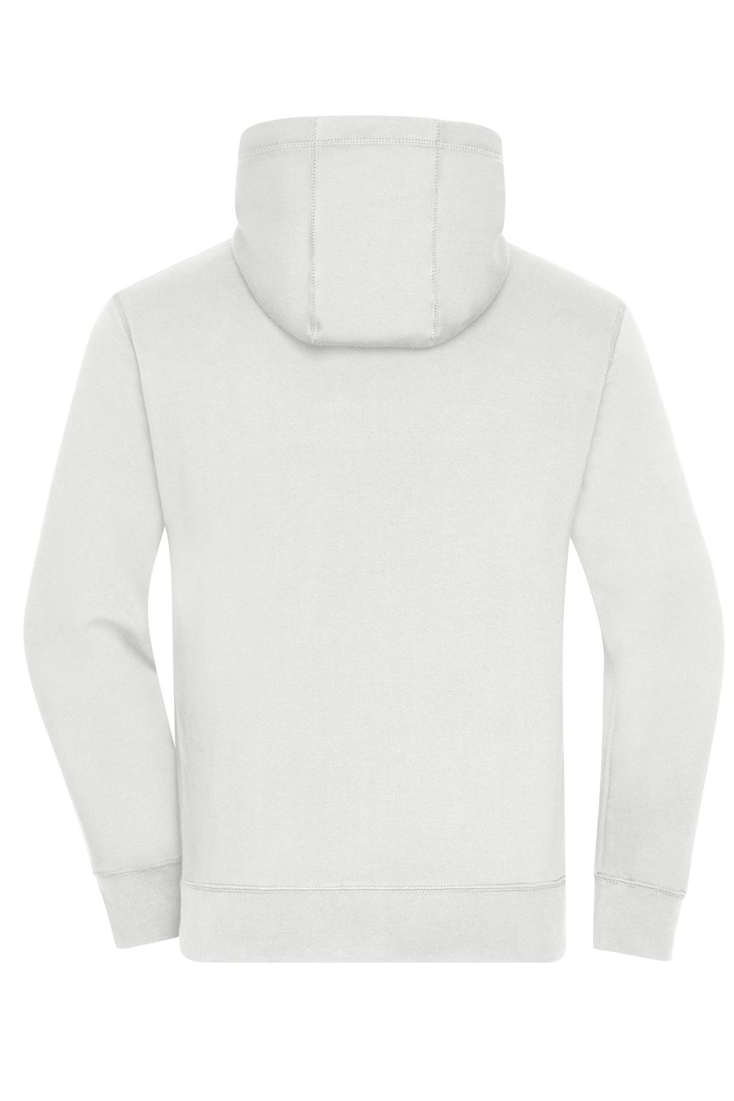 Jacke Herren Weiß/Grau – Men's Lifestyle Zip-Hoody, Detailansicht