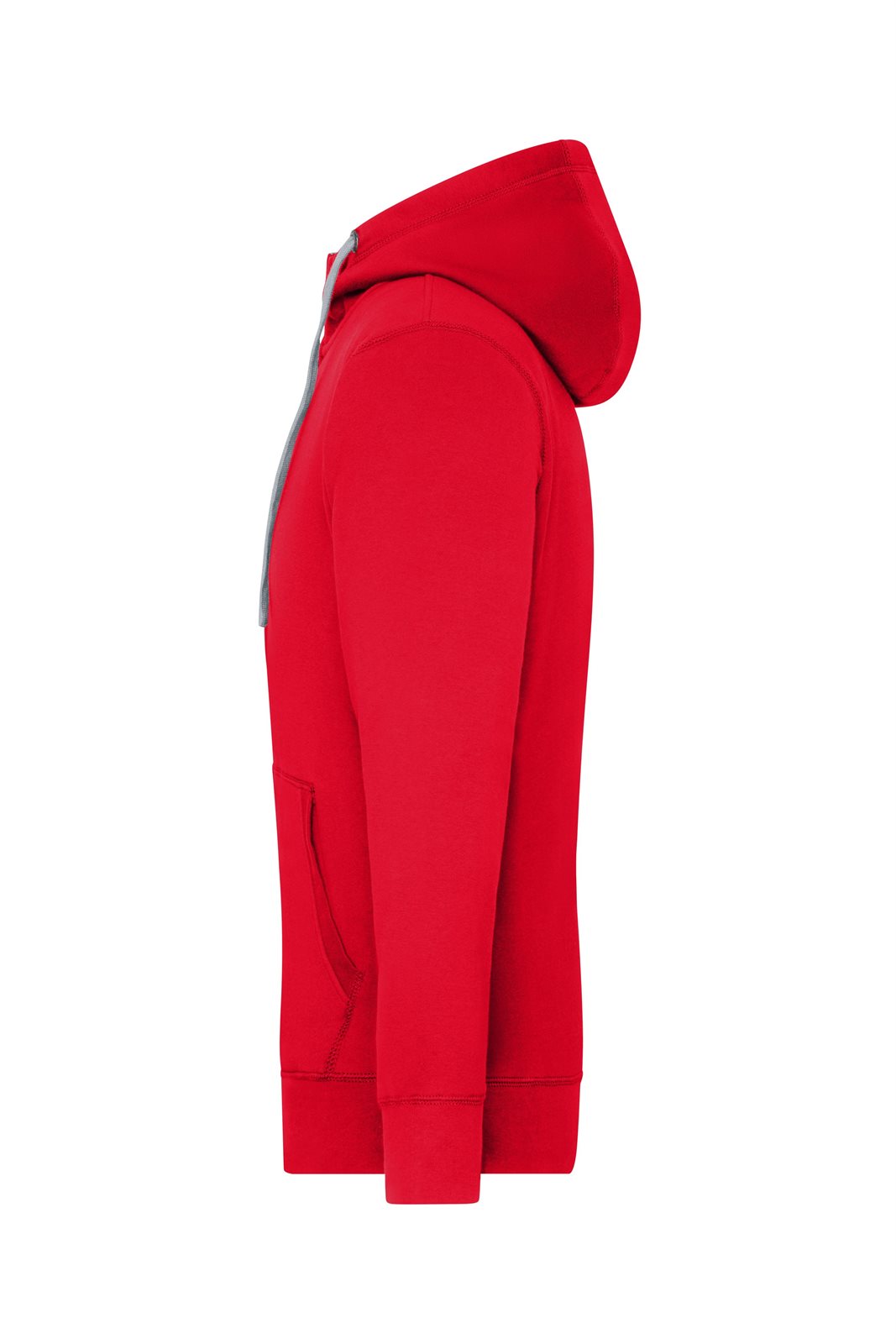 Jacke Herren Rot/Grau – Men's Lifestyle Zip-Hoody, Detailansicht