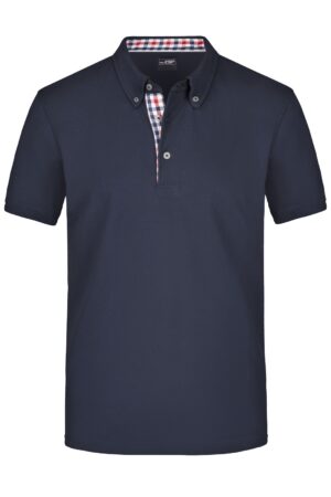 Poloshirt Herren Schwarz/Weiß – Men's Plain Polo