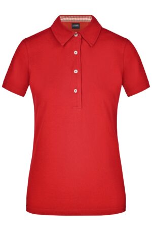 Poloshirt Damen Schwarz/Weiß – Ladies' Plain Polo