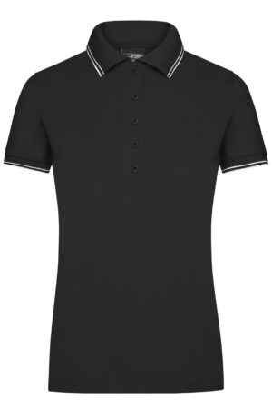 Poloshirt Damen Weiß/Schwarz – Ladies' Polo