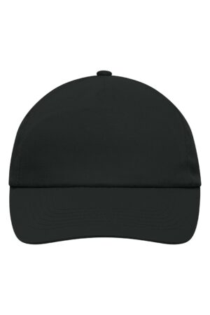 Cap Unisex Schwarz – 5 Panel Promo Cap Laminated