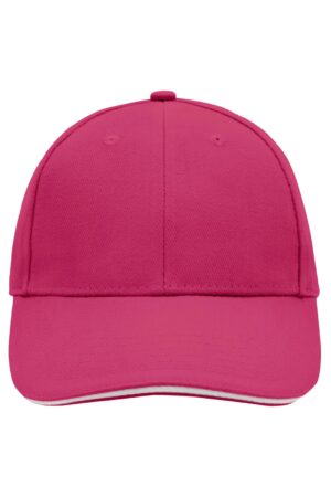 Cap Unisex Blau/Braun – 6 Panel Sandwich Cap
