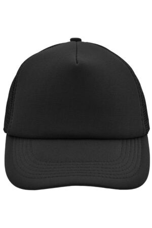 Cap Unisex Schwarz – 5 Panel Polyester Mesh Cap