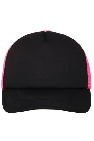 Cap Unisex Schwarz – 5 Panel Polyester Mesh Cap