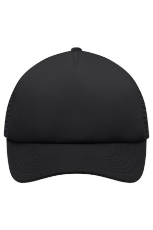 Cap Kinder Schwarz – 5 Panel Polyester Mesh Cap for Kids